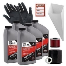 Factory Racing Parts 10W40 5Qt Oil Change Kit For Honda CRF1000L RVT1000R VF750C 47.99 per gallon
