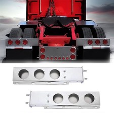 30 In Stainless Steel Mud Flap Hanger With Light Cutouts For Semi Trucks 30 In Stainless Steel Mud Flap Hanger With Light Cutouts For Semi Trucks