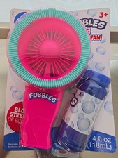 Fubbles Blows Big Bubble Fan Bubble Machine 4fl oz Brand New