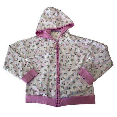 Matilda Jane Love All Around Pink Zip Hoodie Floral - Size Girl's 16
