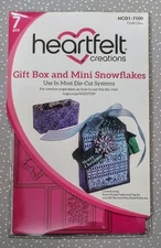  Heartfelt Creations Gift Box And Mini Snowflakes Craft Dies HCDI-7109