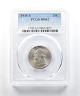 1935-S Washington Quarter MS62 PCGS *0204