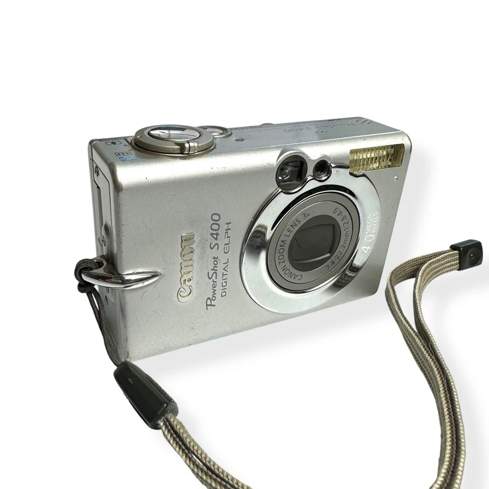 Canon PowerShot S400 Digital ELPH Camera Ultra Compact 4.0mp TESTED w/ Charger - Image 4 of 4
