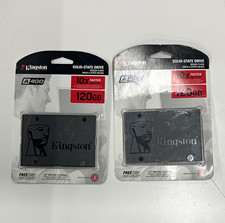 Kingston A400 Solid State Drive 120GB 2.5 "SATA Rev. 3.0 Internal SSD, Lot of 2