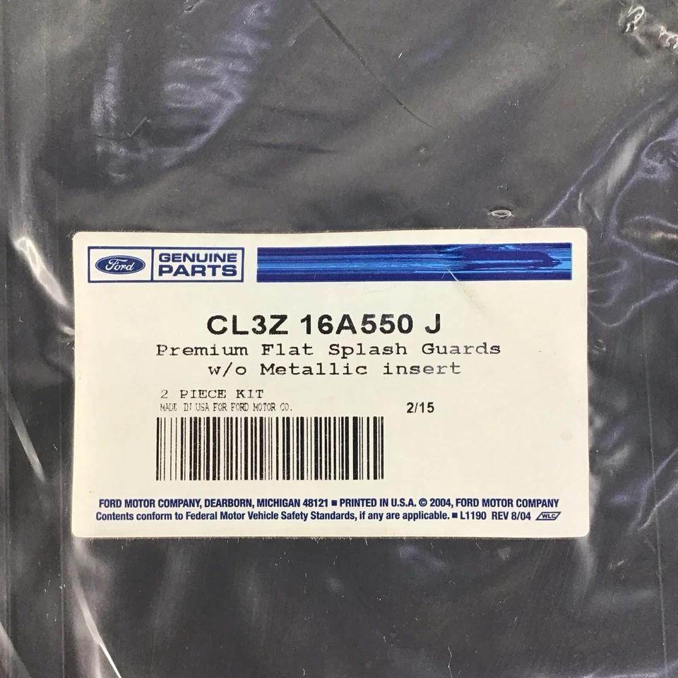 PAR DE PROTECTORES CONTRA SALPICADURAS ALETA DE BARRO SUPER DUTY FORD OEM 11-16 F-350 CL3Z16A550J Foto 2 de 4