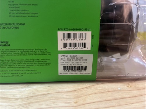 Razer Nari Essential Wireless THX Gaming Headset PC Mac PS4 SCHWARZ - Bild 3 von 6