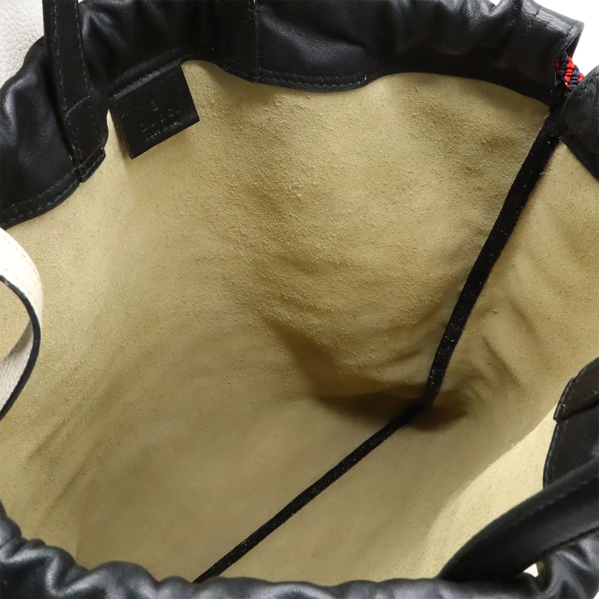 GUCCI Leather Backpack Ivory Drawstring 2Way Tote… - image 16