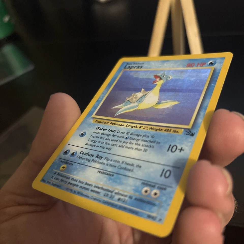 Pokémon Lapras Fossil 10/62 Holo Raro DMG Foto 4 de 4