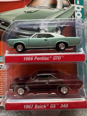 Auto World A Bodies 2 Pack 1966 Pontiac GTO & 1967 Buick GS 340 Target Exclusive