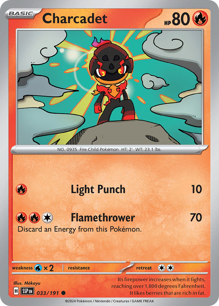 CHARCADET 033/191 NM POKEMON MÉKAYU C NH0022-51