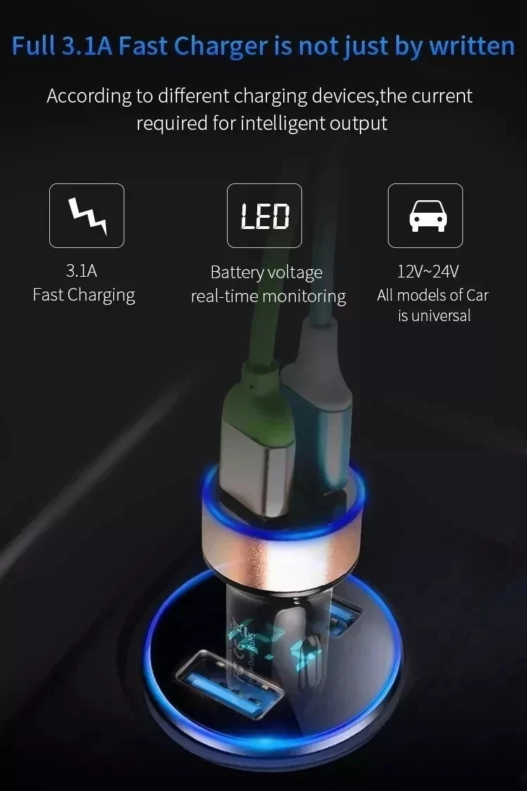 KFZ USB Ladegerät Hauptansicht 6