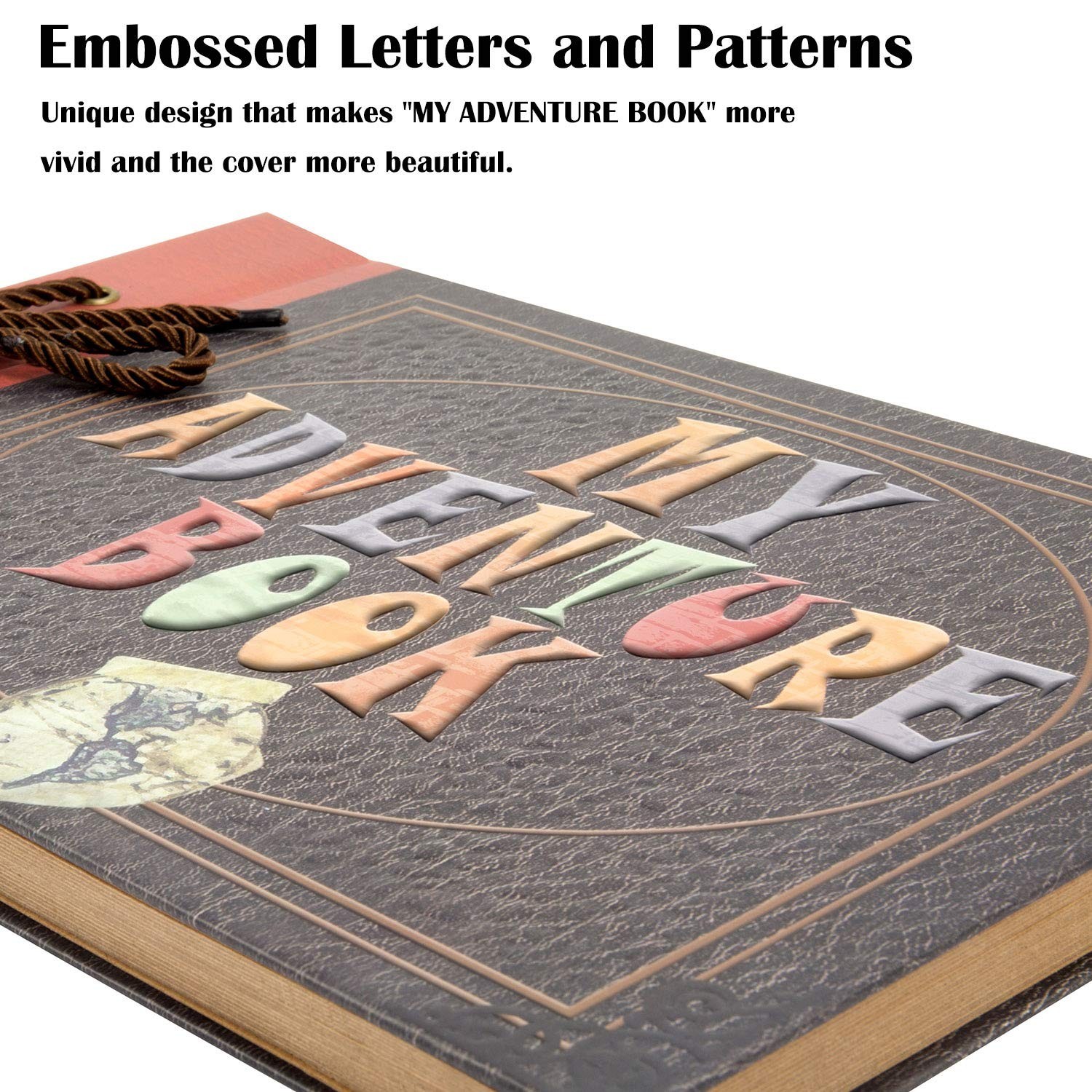 INNOCHEER Adventure Book with Embossed Cover, Large 12.3 x 8.3 Inch 80 Pages ...