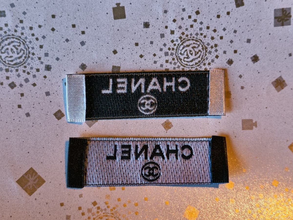 2 Chanel Clothing Replacement Label Tags Sewing 1.75