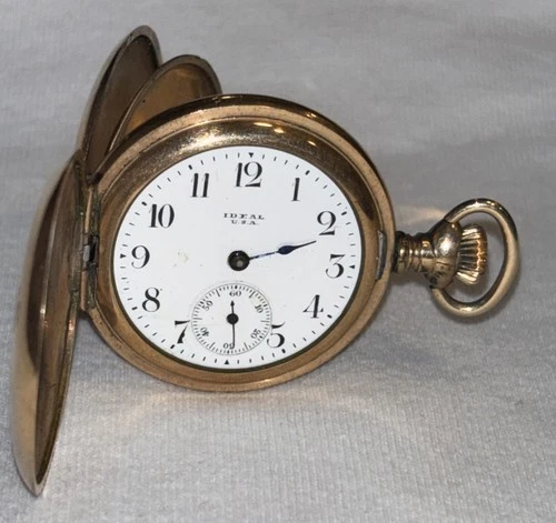Antique Elgin Gold Filled Pocket Watch 36mm 4 Repair Parts Star Scepter Case 36g