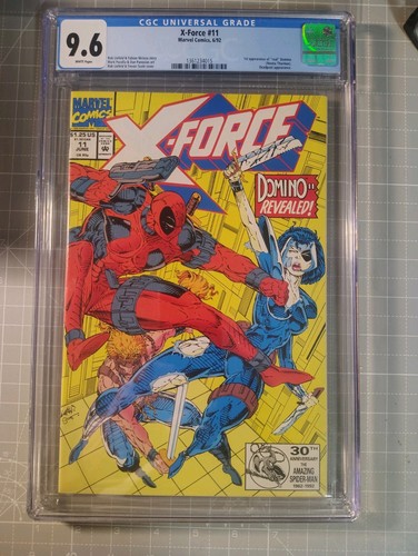X-Force 11  1stApp  of "Real" Domino Marvel 1992 Cgc 9.6