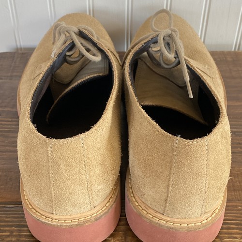 Cole Haan Men’s Oxford Suede Tan Beige Dress Shoes Pink Soles 11 - Picture 3 of 11