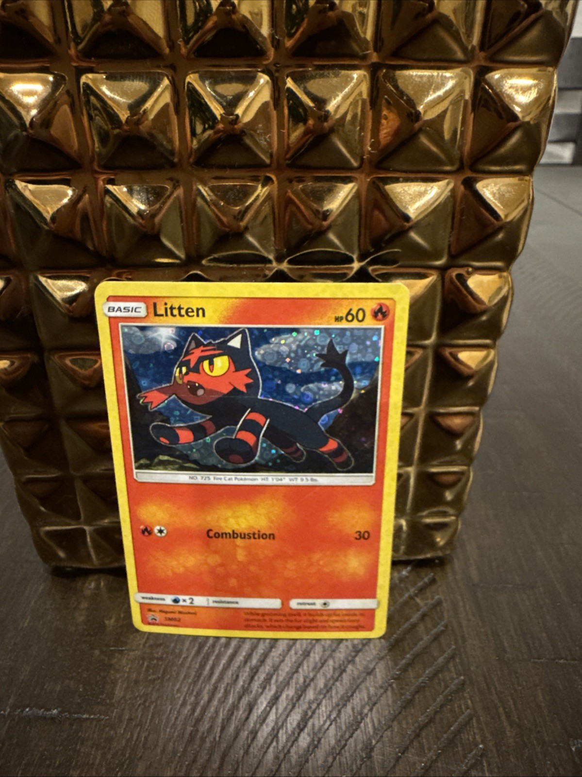 Litten SM02 HOLO RARE Pokemon TCG Black Star Promo 2016