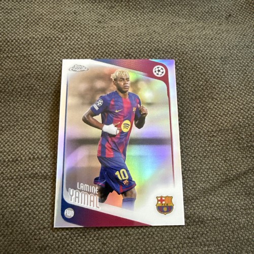 Lamine Yamal 2025-26 Topps Chrome UEFA Champions League #10 Silver Refractor 🔥