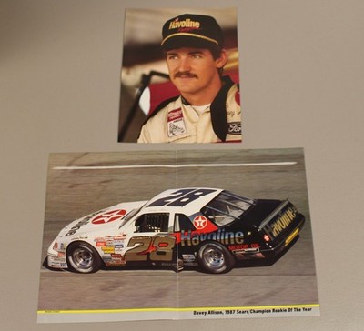 Davey Allison 1987 Rookie of the Year Vintage Nascar Magazine Poster & Photo