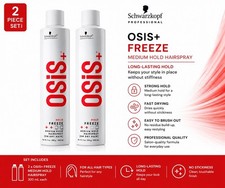 Schwarzkopf OSiS Freeze Medium Hold Hairspray 300ml 9oz Duo Pack