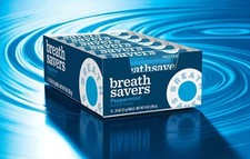 BREATH SAVERS Peppermint Sugar Free Breath Mints Rolls 0.75 oz 24 count