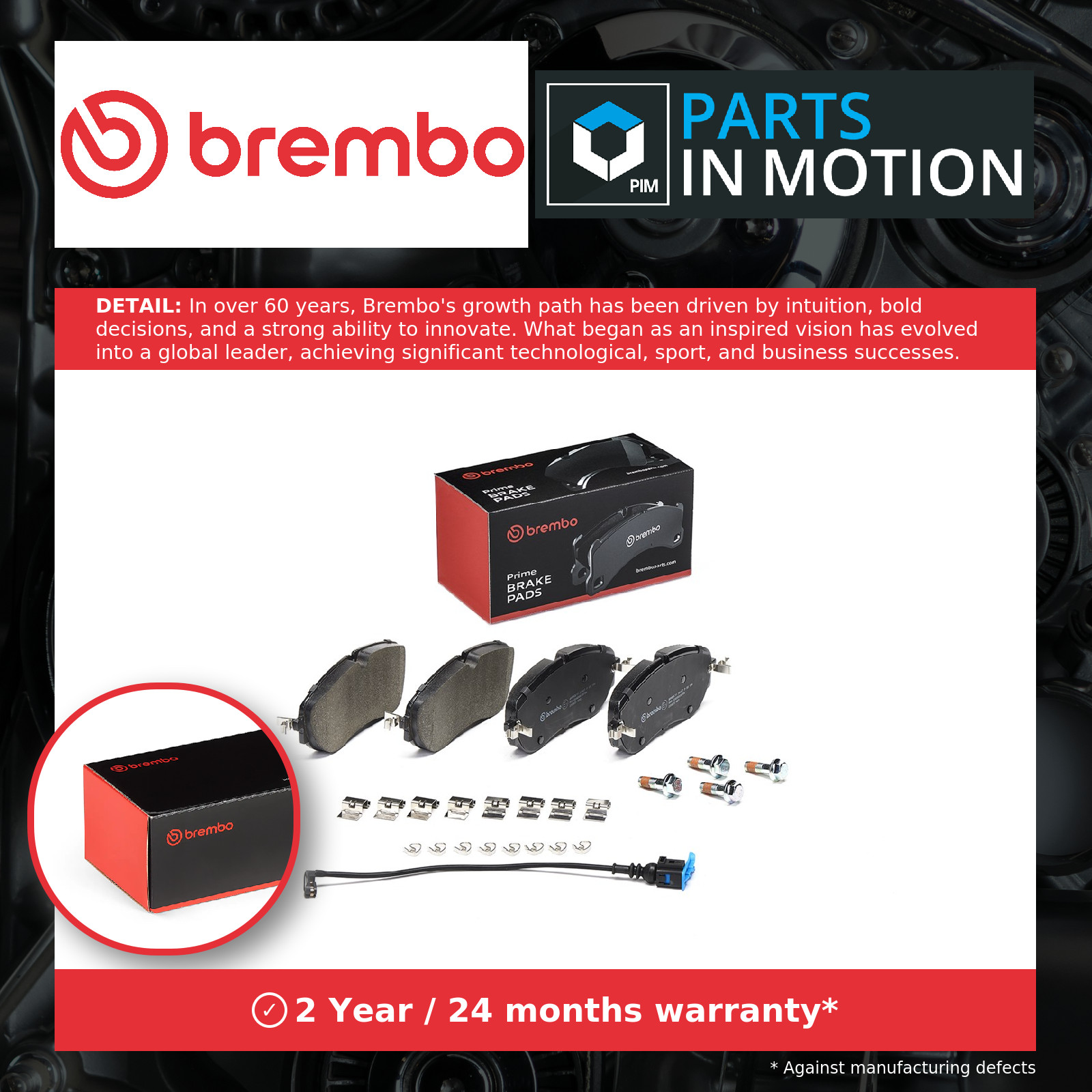 Front Brake Pad Set Fits Audi Q4 Skoda Enyaq iV VW ID. Buzz ID.4 ID.5 BREMBO - Image 8
