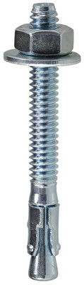 L.H. Dottie W14214 1/4'' x 2-1/4'' Zinc Wedge Anchor Full Thread