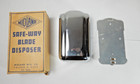 Vintage NEW NOS MIDLAND Safe-Way Chrome Metal Razor Blade Disposer No 105 — photo 1