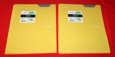 Five Star, Qty 2, Harvest Yellow 2-Pocket Plastic Folder with Prongs, Stay-Put