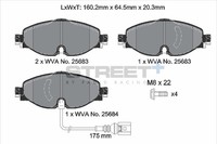 BremsbeläGe Seat Leon SC (5F5) 1.8 TSI Baujahr 02/13–08/18 Kw 132 PS 180 - Pagid