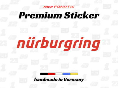 Nürburgring Schriftzug Aufkleber   Rennstrecke Sticker Auto Tuning Racing Decal