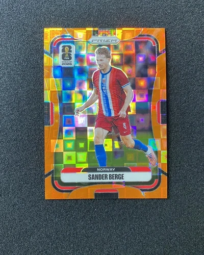 2026 Panini Prizm FIFA World Cup Orange Pandora #328 Sander Berge 183/215 IV11