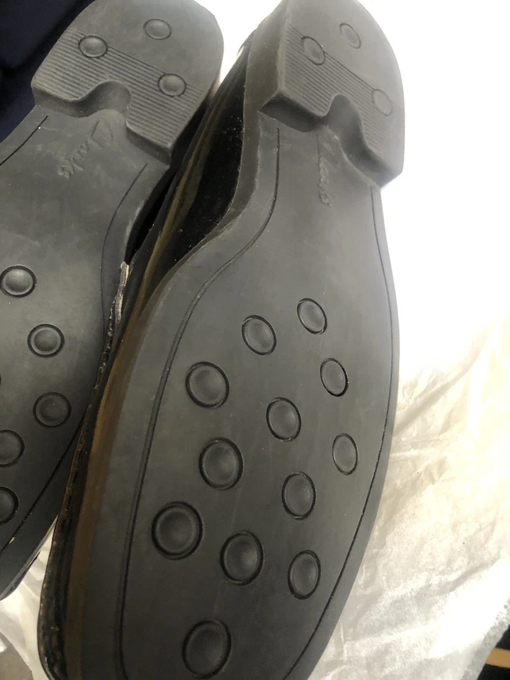 Clarks Leather Loafer Shoes Size UK 7 EU 41 in Black - Image 2 of 4