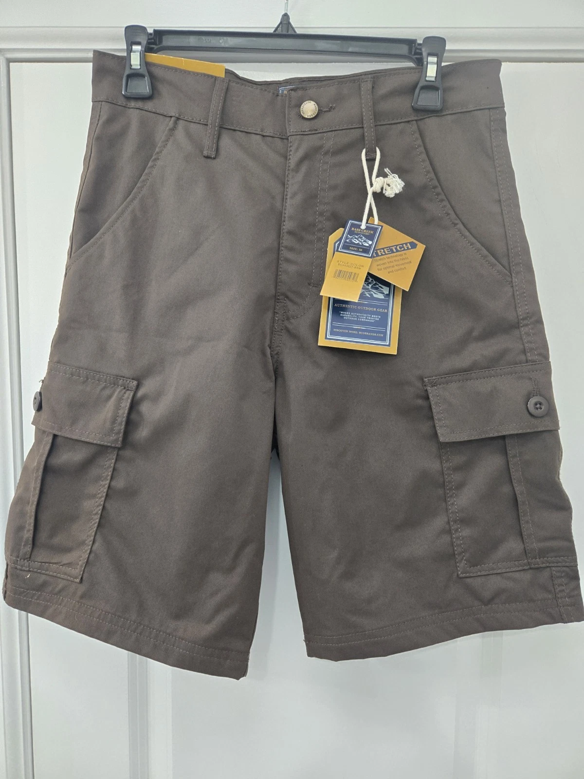 Men's Bass Creek Outfitters Brown Cargo Shorts Size: 30