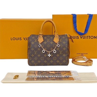 Louis Vuitton Speedy 25 Classic Monogram Canvas Shoulder - Excellent #1DU0DL1