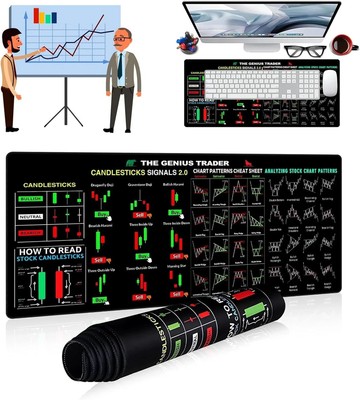 Börse Invest Day Trader Trading Mauspad Chart Muster Spickzettel, Lar
