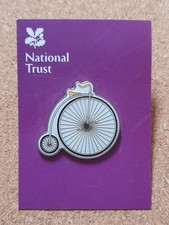 National Trust ERDDIG Penny Farthing Charity Pin Badge 