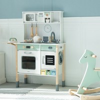 Mamabrum KinderküChe Aus Holz Mit Waschmaschine GeschirrspüLer Licht Und Ton