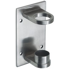 CROSO Wandanker f&uuml;r Rundrohr &oslash; 42,4mm, Plattengr&ouml;&szlig;e 160 x 90 x 6mm,Edelstahl V2A