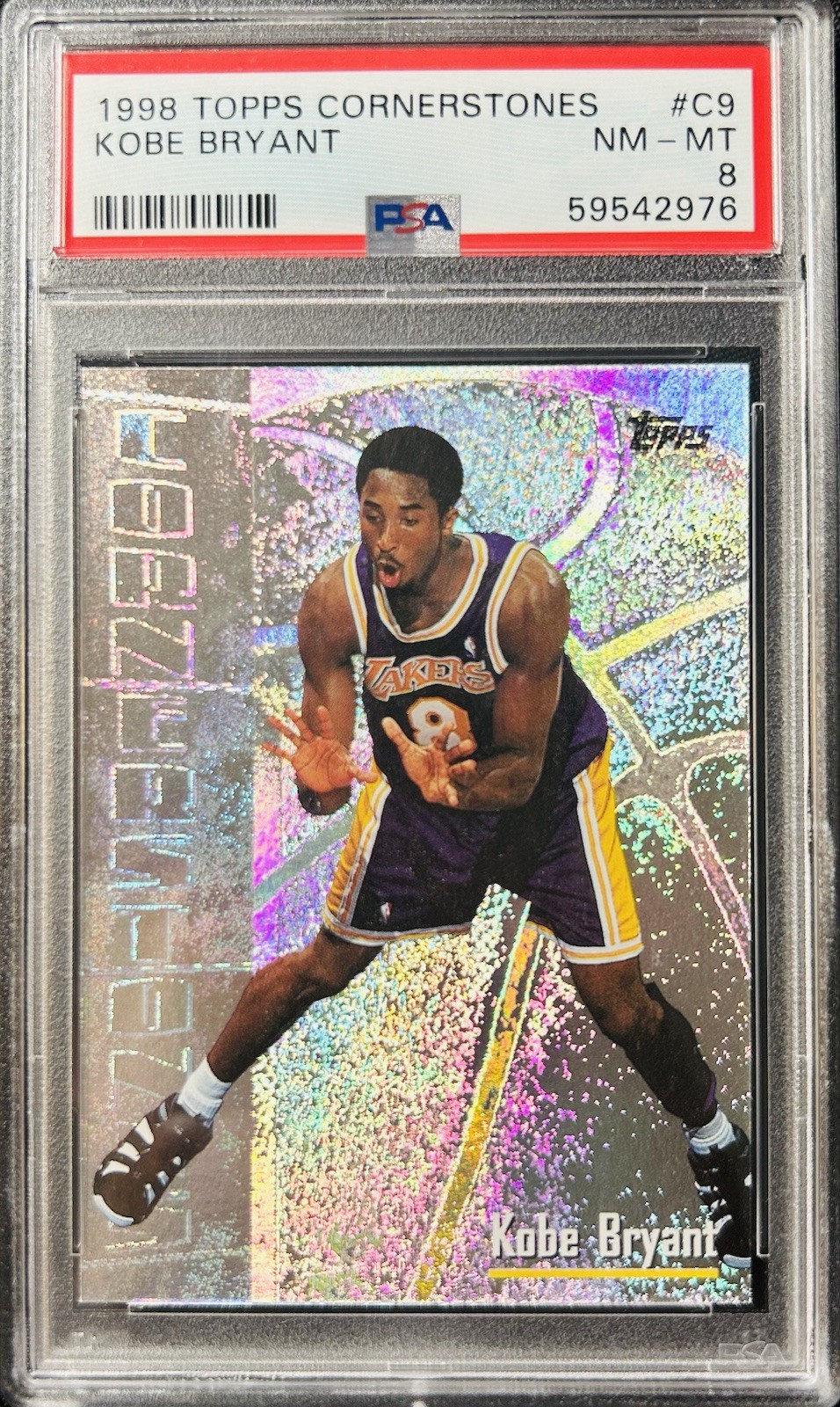 🔥1998 Topps Cornerstones #C9 Kobe Bryant PSA 8