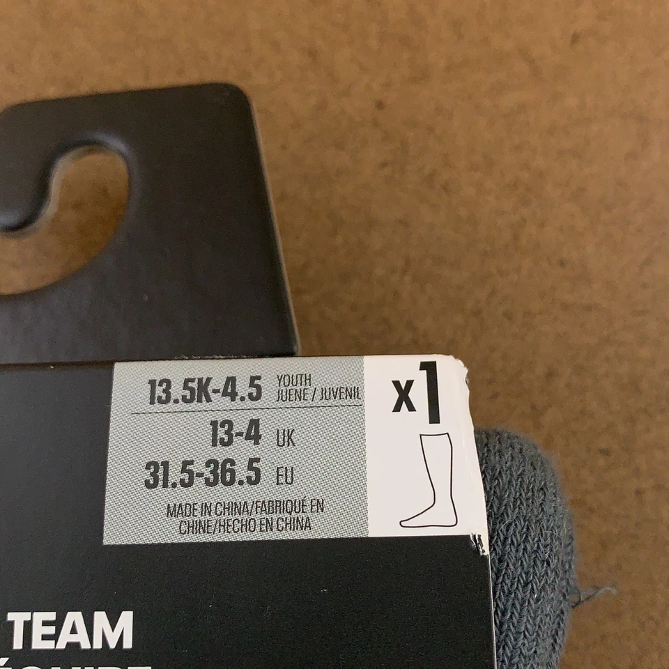 Calcetines Under Armour UA Team Unisex Juvenil Talla Pequeña Azul Sobre la Pantorrilla 1 Par Nuevos con Etiquetas Foto 3 de 4