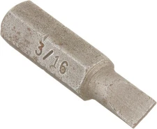 2260B - 1/4Inch Drive Standard Slotted Screwdriver Bit Replacement - 3/16Inch