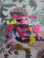 BARBIE LOT HAIRBRUSHES SMALL COMBS MIRRORS mattel accessories