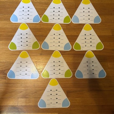 Learning Resources Write & Wipe Fact Family Boards, Set Of 10