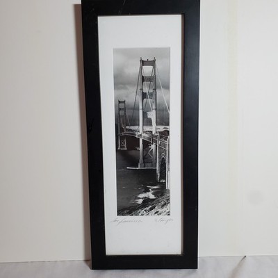 D. Campos  San Francisco  Golden Gate Bridge Signed B&W Photo - Signed