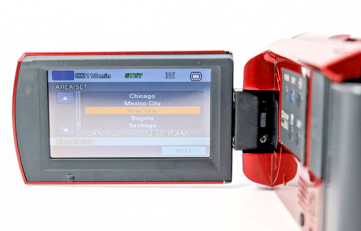 Sony Handycam DCR-SX41 Red 8GB Camcorder – 60x Carl Zeiss Zoom