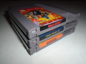 Ninja Gaiden, Double Dragon II & Kung-Fu Heroes w/ manuals ☆☆ Authentic NES