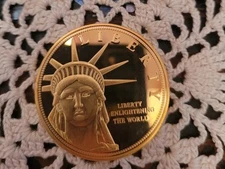 American Statue of Liberty Enlightening the World Dedicated 1886 Coin