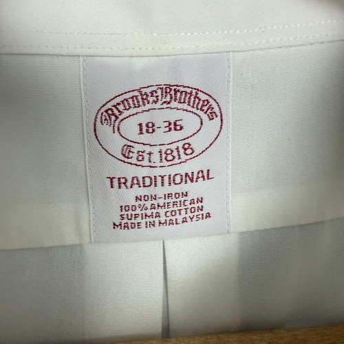 Brooks Brothers Oberhemd Herren 2XL 18-36 weiß Trachten French Cuff XXL - Bild 7 von 14