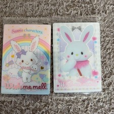 Sanrio With Me Mell Rabbit Character Card Set x2 Cute, Rare